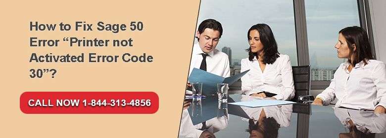 sage 50 error printer not activated