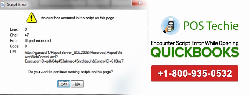 Script Error While Opening QuickBooks